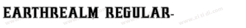 Earthrealm Regular字体转换